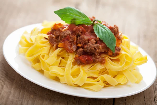 Tagliatelle bolognese — Stockfoto