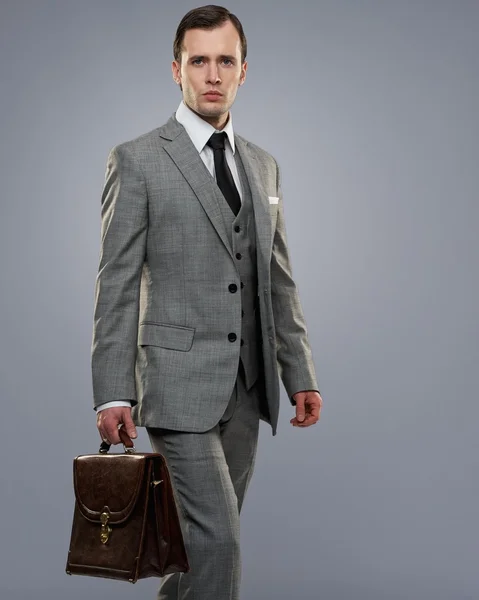 Businessman with a briefcase — Stock Photo, Image