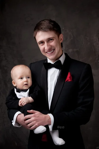 Vader met zijn zoon — Stockfoto
