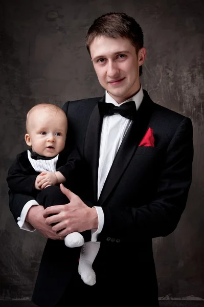 Père avec son fils — Photo