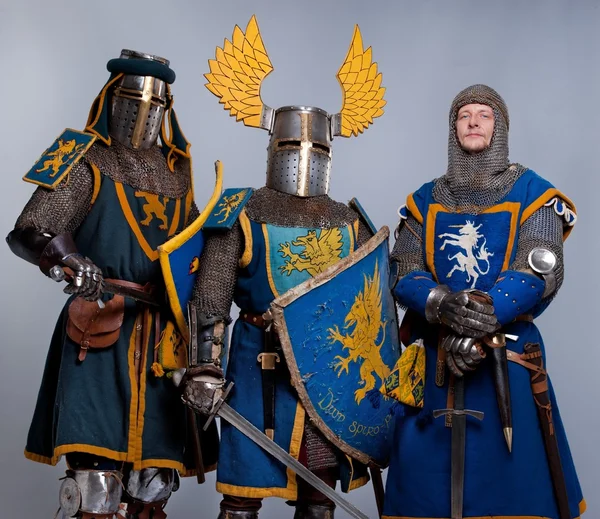Middeleeuwse ridders — Stockfoto