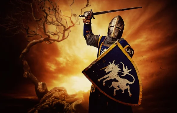 Medieval knight — Stock Photo, Image