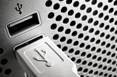 Usb connection port. clipart