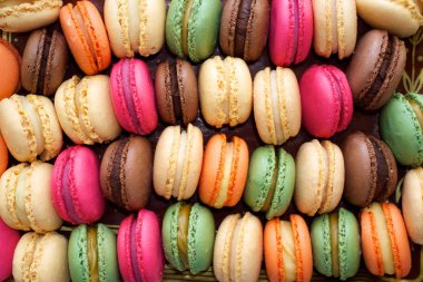 Colorful macaroons clipart