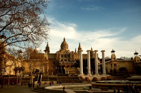 Museu nacional d'art de catalunya barcelona, Spanien. — Stockfoto