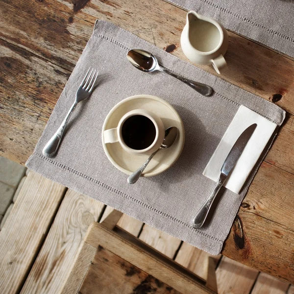 Table setting in cafe. — Stock Photo, Image