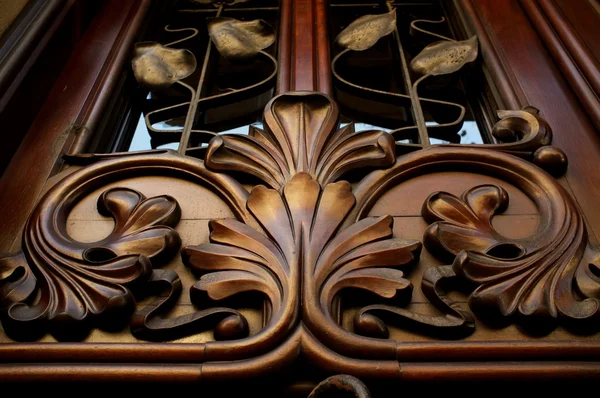 Старое деревянное украшение . — стоковое фото