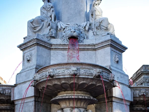 Geni catala fontein in barcelona — Stockfoto
