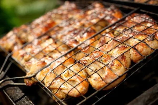 Close-up van een barbecue — Stockfoto