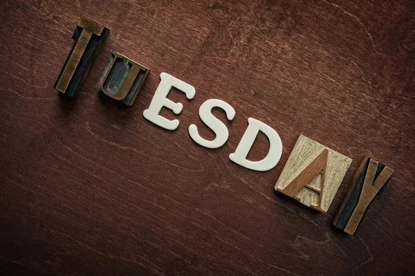 Tuesday — Stock Photo, Image