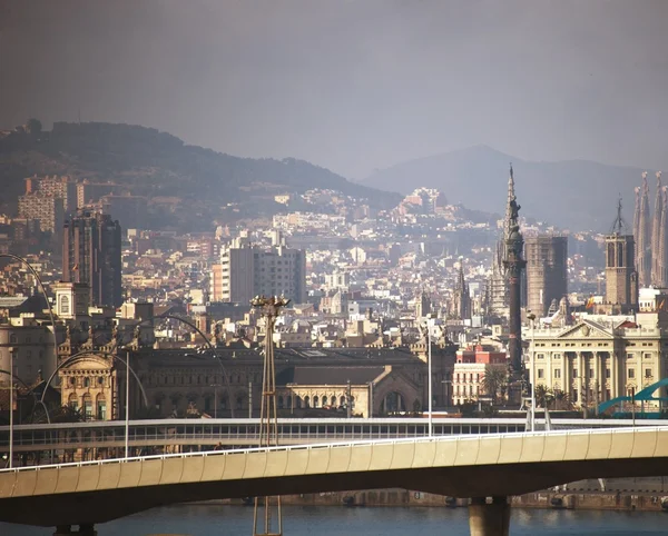 Θέα στην πόλη της Βαρκελώνης — Φωτογραφία Αρχείου
