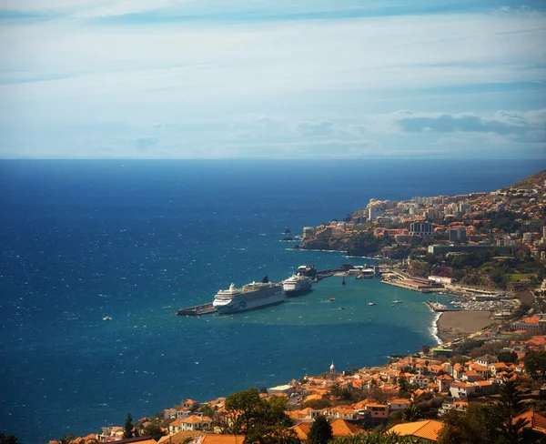 Widok na miasto Funchal, Madera — Zdjęcie stockowe