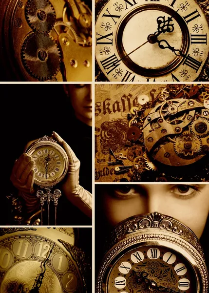 Collage de tiempo — Foto de Stock