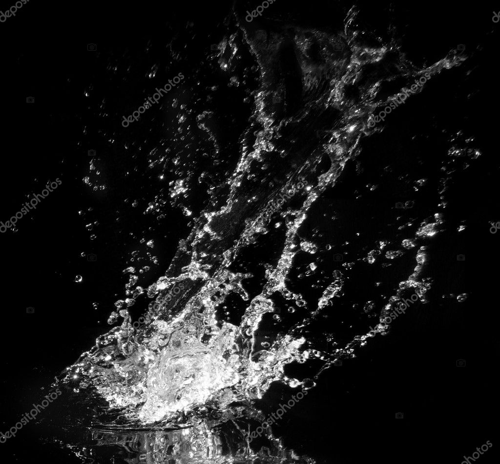 Water splash black Stock Photos, Royalty Free Water splash black Images |  Depositphotos