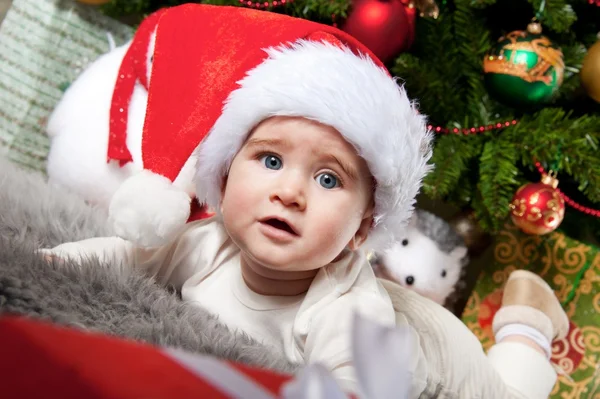 Weihnachtsmann-Baby — Stockfoto