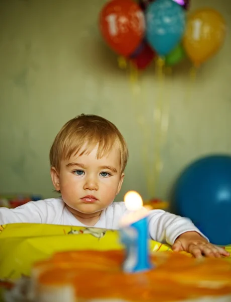 1 год рождения — стоковое фото