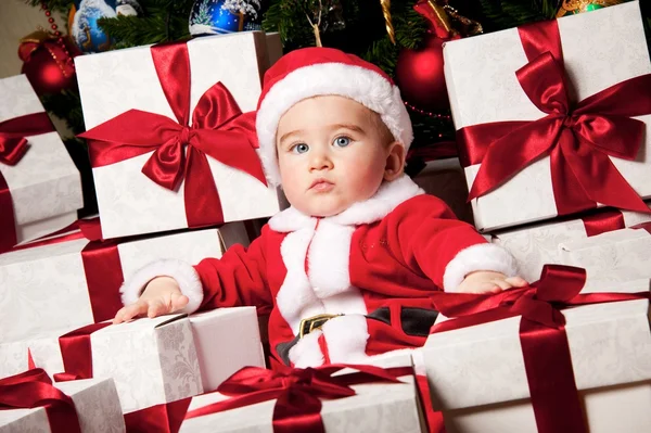 Bambino Babbo Natale — Foto Stock