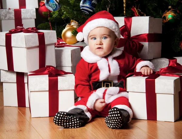 Baby Санта — стокове фото