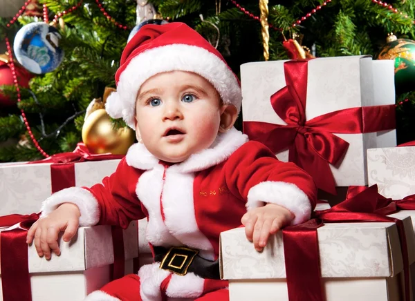 Bambino Babbo Natale — Foto Stock