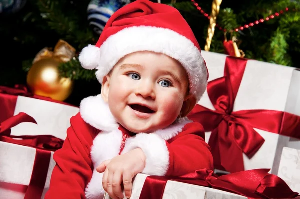 Weihnachtsmann-Baby — Stockfoto