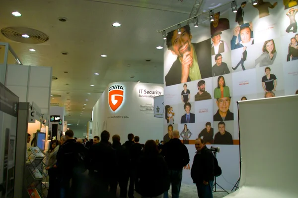 HANNOVER, GERMANY - MARCH 5: stand of G-Data on March 5, 2011 in CEBIT comp — Stock Photo, Image