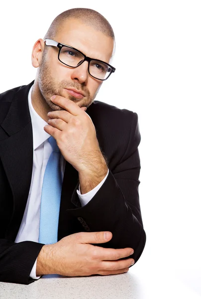 Image of hansome CEO with glasses — Stock Photo, Image