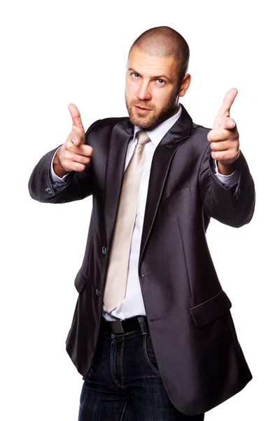 Image of handsome young business man posing — Stock Photo, Image