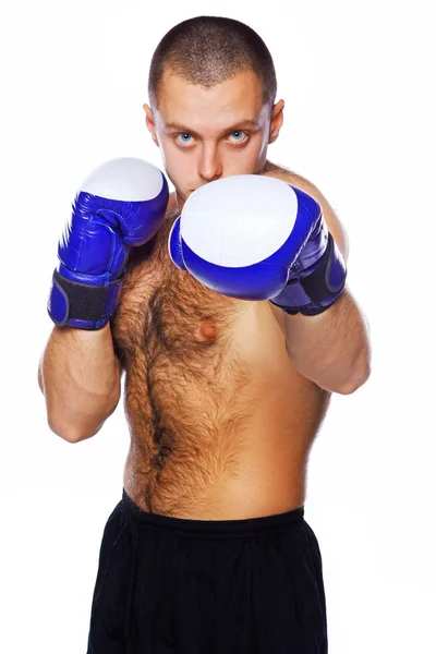 Imagem de belo boxeador posando — Fotografia de Stock