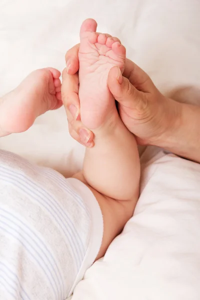 Foto van kleine baby voetstap — Stockfoto