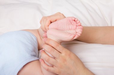 Image of little baby`s footsteps clipart