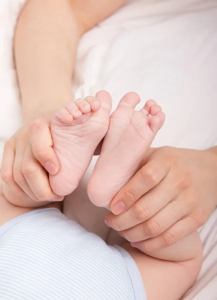 Image of little baby`s footsteps — Stock Photo, Image