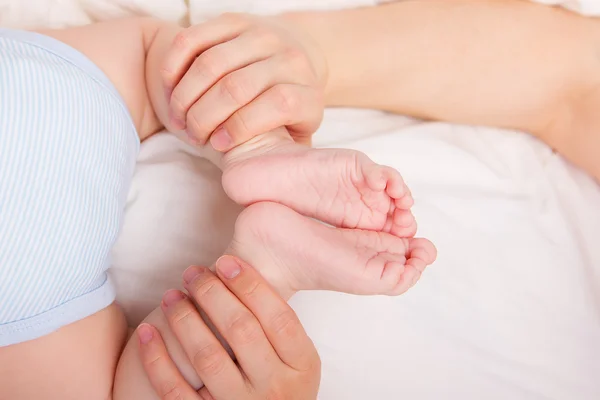 Image of little baby`s footsteps — Stock Photo, Image