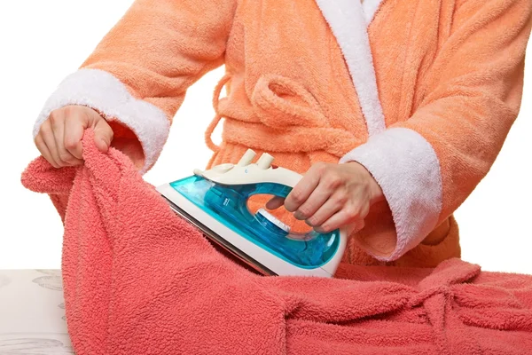 Image of ironing woman — Stock Photo, Image