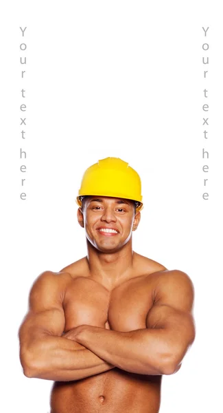 Image of sexy builder — Stock Photo, Image