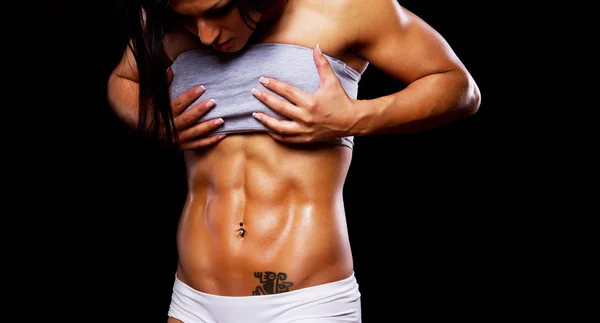Imagem de músculos abdominais sexy — Fotografia de Stock