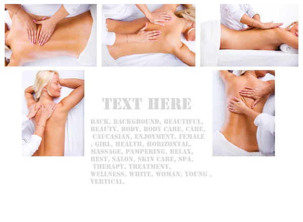 Spa'da masaj görüntüsü — Stok fotoğraf