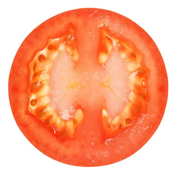 토마토 슬라이스 절연 — 스톡 사진