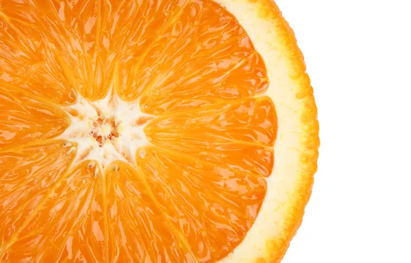 Slice of orange. isolated on white Stock Picture