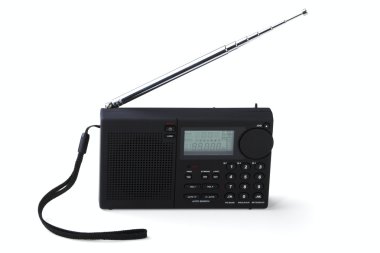 Portable radio receiver clipart