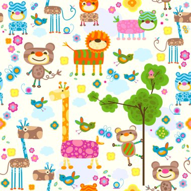 Animals background clipart