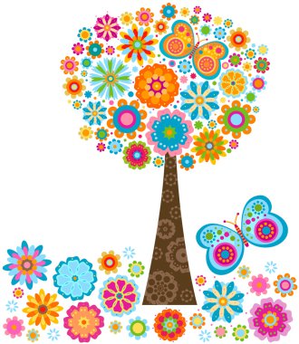 Flower tree clipart