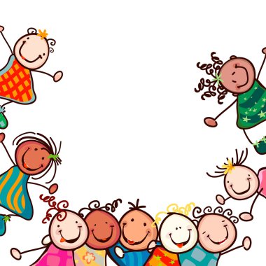 Happy kids clipart