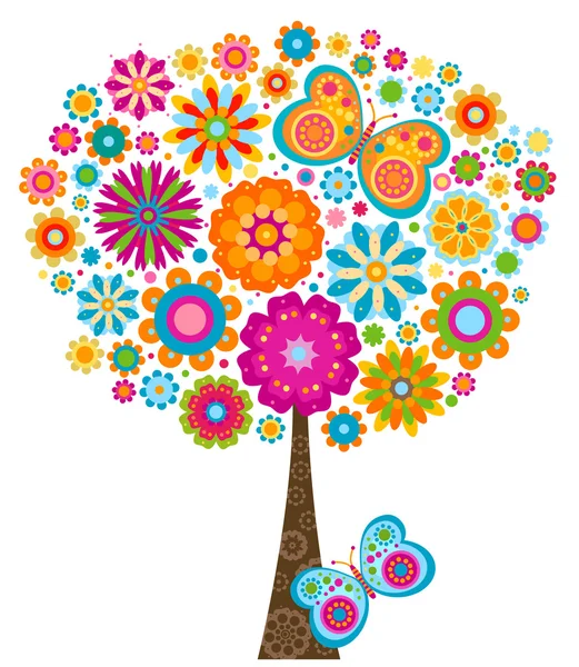 Квітнуче дерево — стоковий вектор