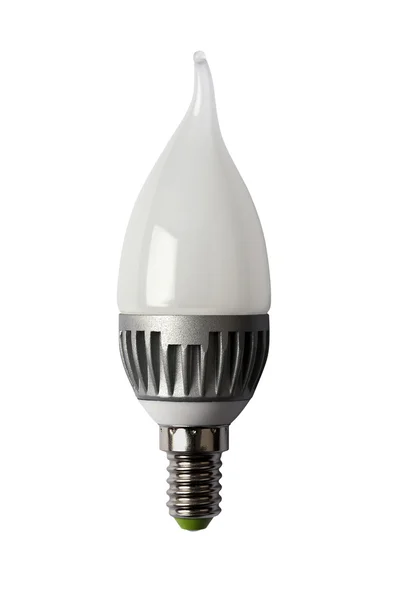 LED ενέργειας πυροσωλήνες λάμπα. GU10. απομονωμένο αντικείμενο — Φωτογραφία Αρχείου