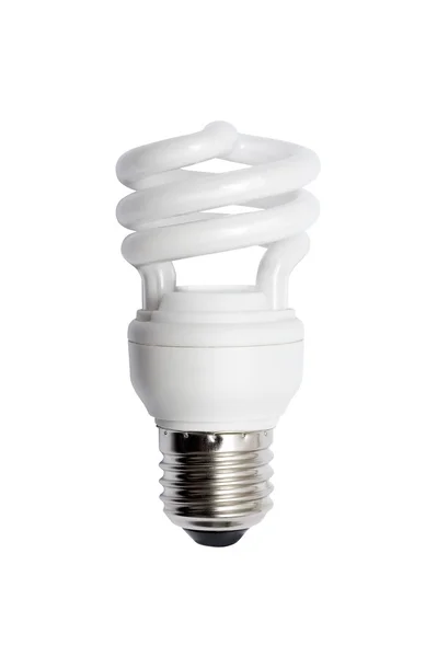 Ampoule à économie d'énergie. Image isolée . — Photo