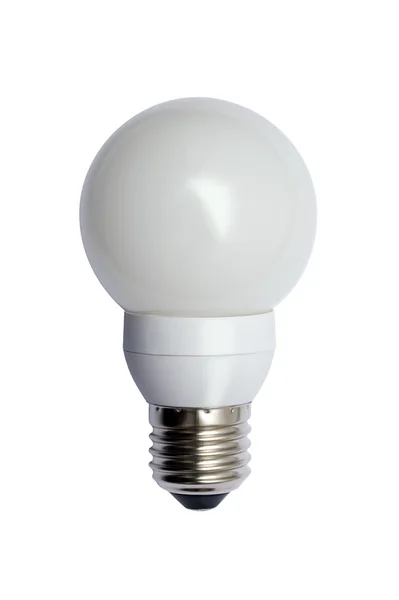 Ampoule à économie d'énergie. Image isolée . — Photo