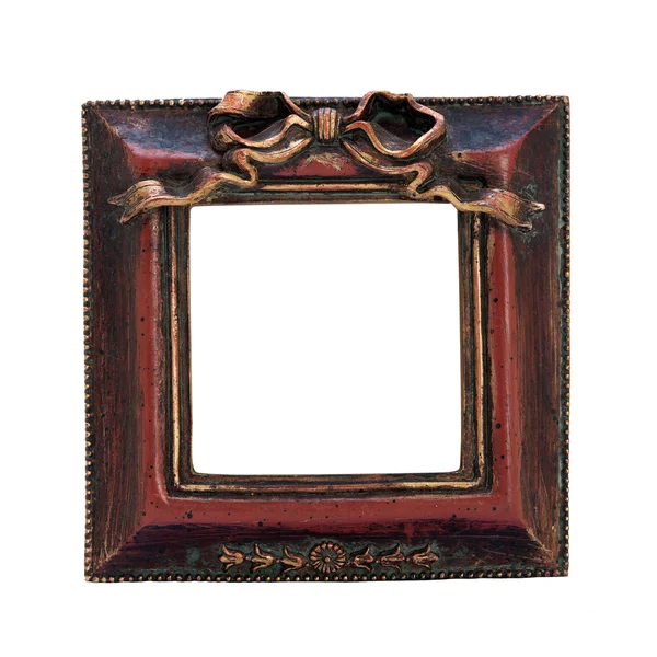 Antieke sierlijke frame met witte achtergrond. — Stockfoto