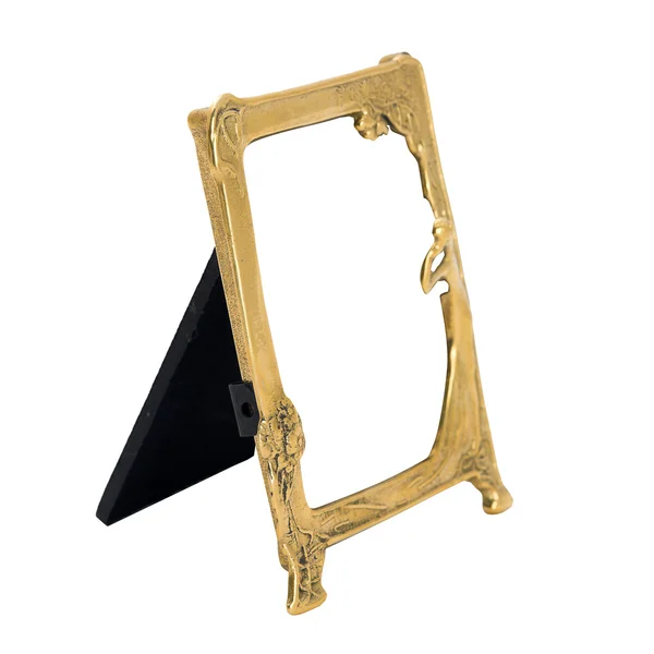 Antique ornate frame with white background. — Stock Photo, Image