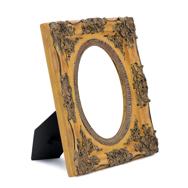 Antique ornate frame with white background. — Stock Photo, Image