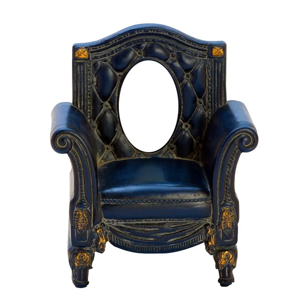 Starožitný rám v podobě židle. izolované obrázek. — Stock fotografie